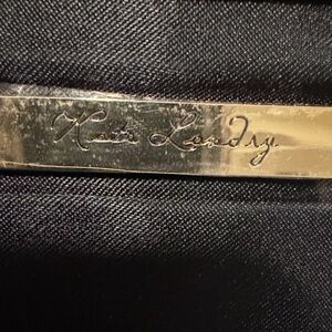 Kate Landry Black and Gold Evening Clutch